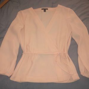 Jcrew blush pink size 2 faux wrap blouse